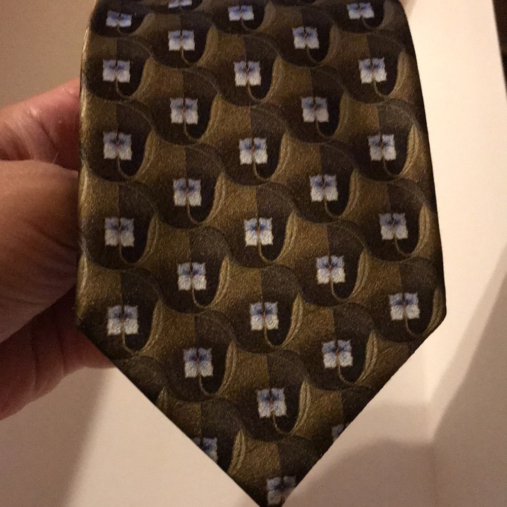 Ermenegildo Zegna silk woven tie